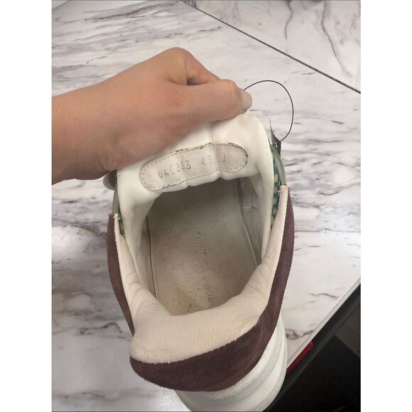 Alexander McQueen Green, Cream and Beige Mesh Runner Sneakers main image 8